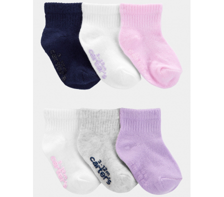 Carters Pack 6 Pares De Medias 12/24M