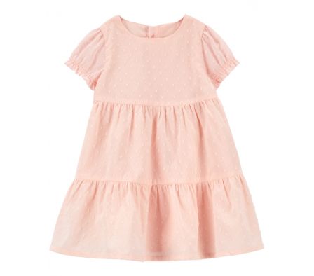 Carters Vestido Escalonado Rosa 12M