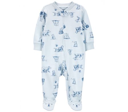 Cartes Pijama 1PC c/Pie Oso Algodón Niño