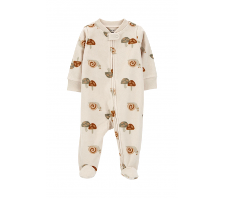 Carters Pijama C/Pie Caracol Micropolar 6M