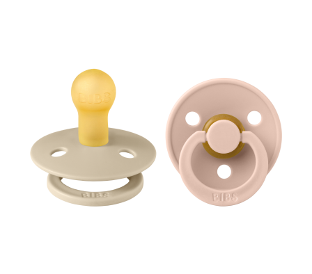 Bibs Chupete Colour Vainilla/Blush 6m+ 2 Unid