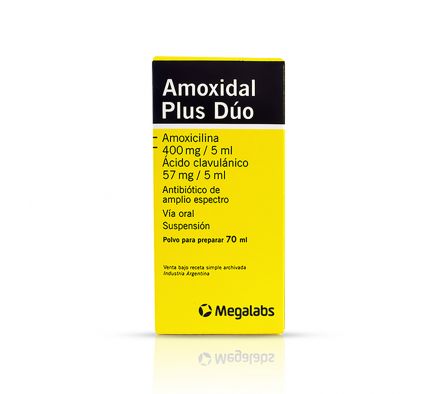 Amoxidal Plus Dúo Polvo para preparar 70 mL