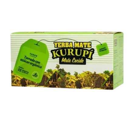 Kurupi Mate Cocido Con Azucar 20 Saquitos.