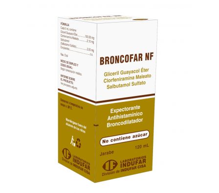 Broncofar NF Jarabe Gliceril Guayacol 120ml 