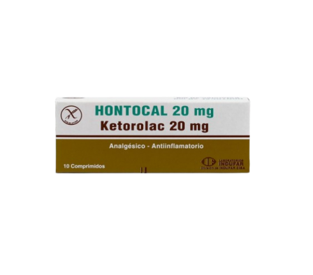 Hontocal 20 mg x Caja de 10 comprimidos 