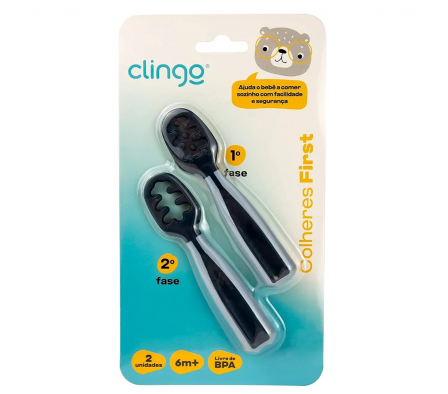 Clingo Kit Cuchara de Entrenamiento Gris