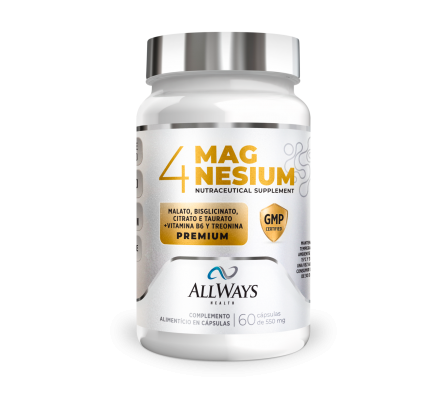 Allways Health 4 Magnesium 550 mg - 60 Capsulas