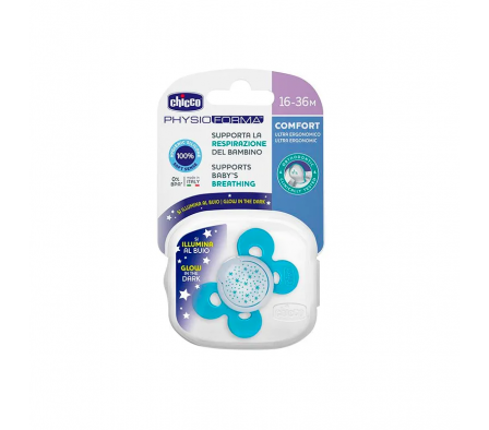 Chicco Chupete PhysioComfort Azul 16-36M+ 2 Unid.