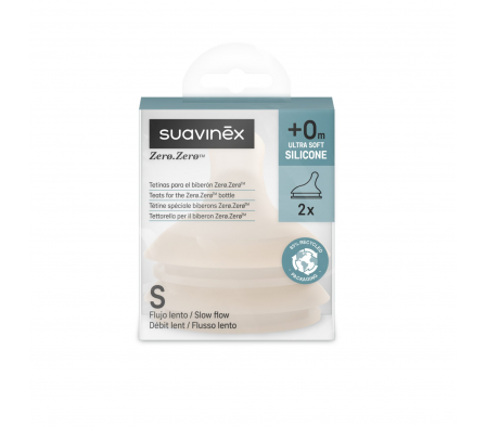 Suavinex Tetina  ZeroZero Flujo Lento +0M 2U