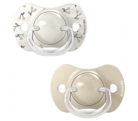 Suavinex 2 Chupete SX Pro Birdie Beige 0/6M
