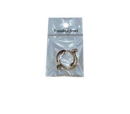 Bling Argolla Acero Gruesa Mediana Dorado