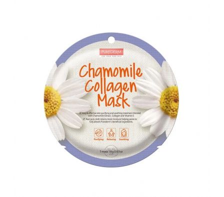 PureDerm Mascarilla Facial Chamomile Collagen 18gr