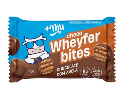 Mais Mu Wheyfer Bites Chocolate c/Avellanas 35gr