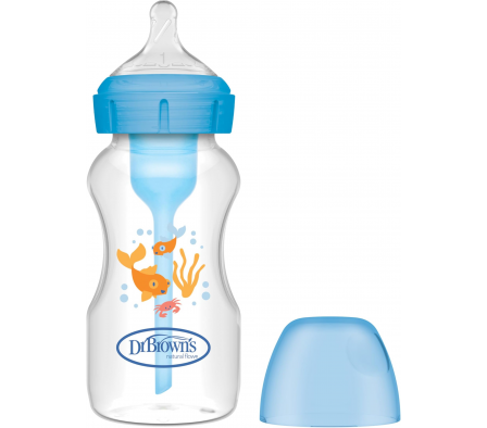 Dr Browns Biberon Anticólico Boca Ancha Pez 270ml