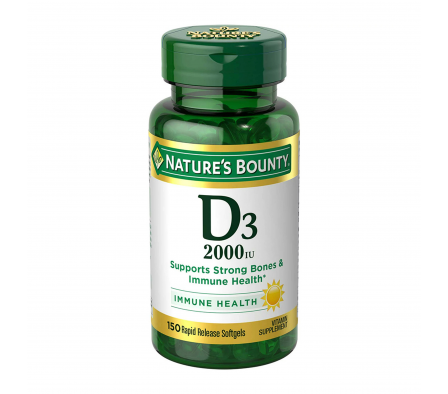 Natures Bounty Vitamina D3 2000 IU 150 Capsulas