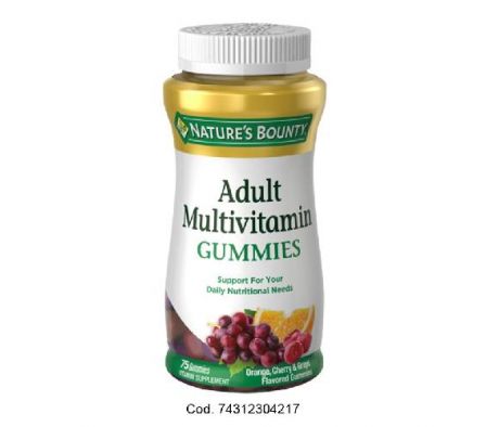 Natures Bounty Gummies Multivitaminico 75 Gummies
