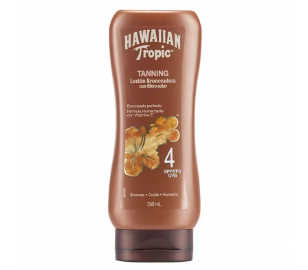 Hawaiian Tropic Locion Bronceadora Spf 4 -240ml