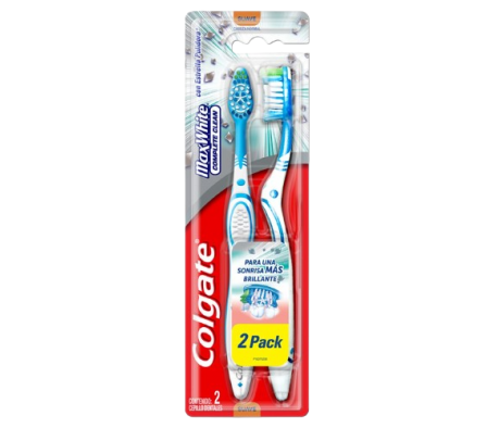 Colgate Cepillo Dental Max White x2Unidades.