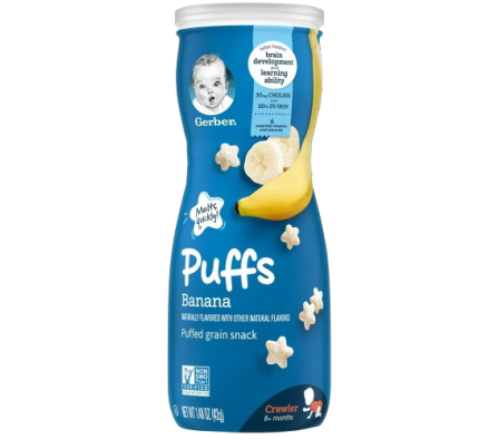 Gerber Snack Puff Banana Apple