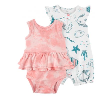 Carters Pack 3 Piezas Short Remera 12M