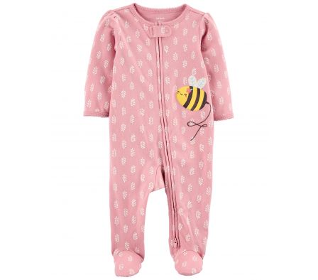 Carters Pijama C/Pie Abeja Algodón 3M