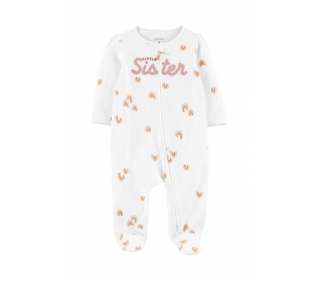 Carters Pijama Doble Cierre Algodón Sister 9M