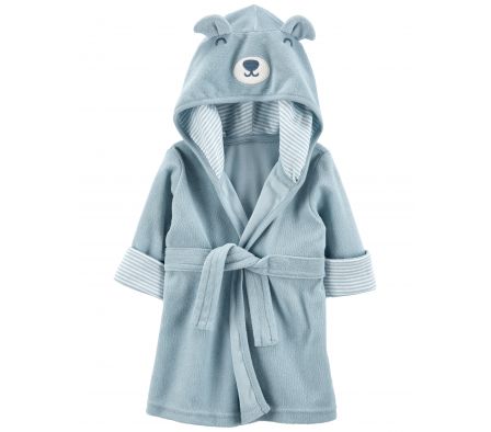 Carters Bata C/ Capucha Oso Azul 0-9M 