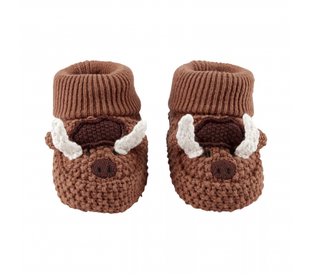 Carters Medias Escarpines Crochet Bufalo NB