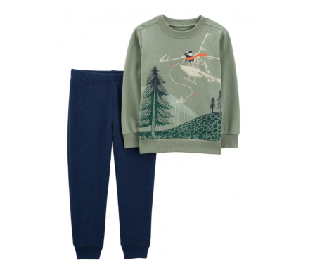Carters Pantalon + Buzo Helicoptero 2T