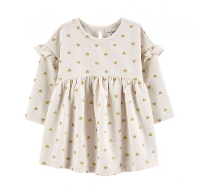 Carters Vestido Corazones Algodon 6M