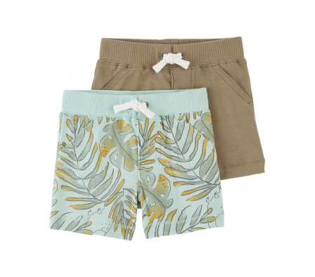 Carters Pack 2 Shorts Algodón Niño NB