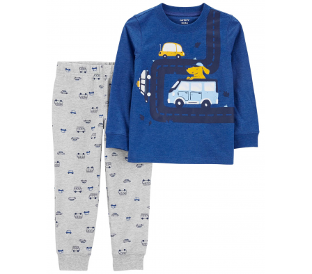 Carters Set Pantalon y Remera Autos Niño 6M