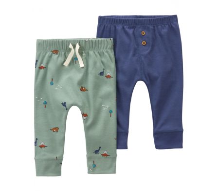 Carters Pack 2 Pantalones Dino 9M