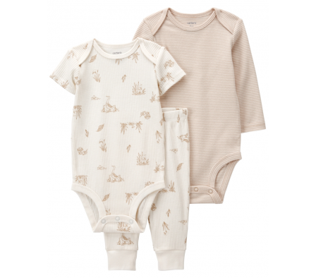 Carters Set Pantalon y 2 Bodys 18M