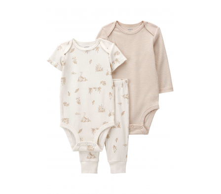 Carters Set Pantalon y 2 Bodys 24M