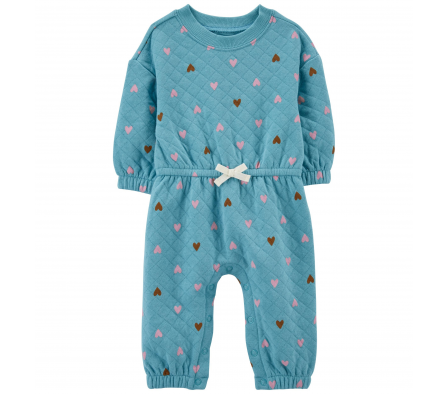 Carters Monito Capitoneado Coraznones Niña NB