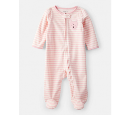 Carters Pijama c/Pie Acanalado Rosado Niña 6M