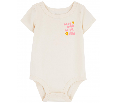 Carters Body MC Marfil Estampado Niña NB