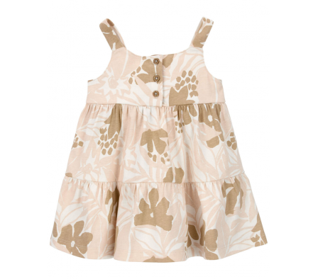 Carters Vestido Escalonado Floral Niña 3M