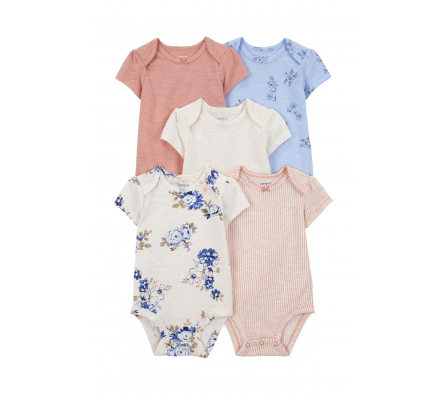 Carters Pack 5 Bodies Surtidos 18M
