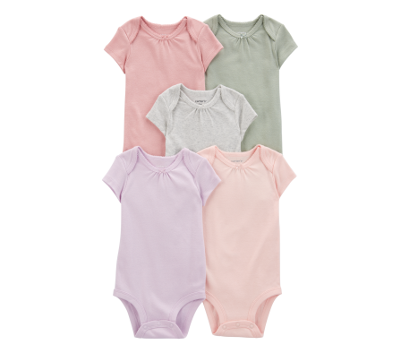 Carters Pack 5 Bodies Liso 9M