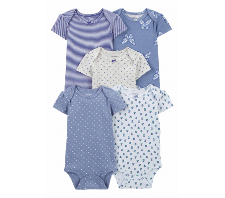 Carters Pack 5 Bodies Estampados 24M