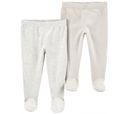 Carters Pack 2 Peleles C/Pie Unisex 3M