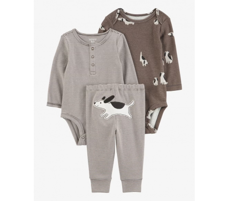 Carters Pant y Bodys Perro Niño 24M
