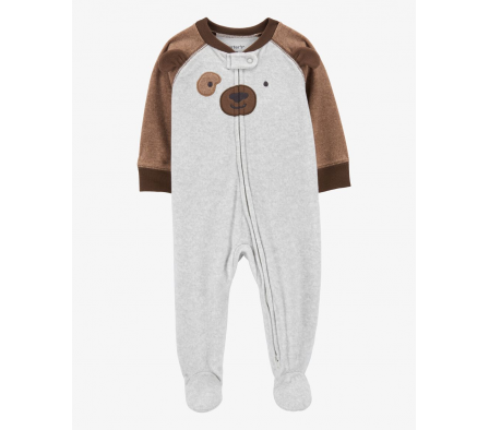 Carters Pijama c/Pie Perro Micropolar Niño 6M