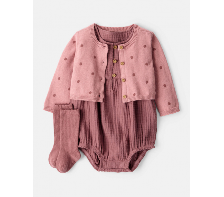 Carters Set Body, Saco y Medias 18M