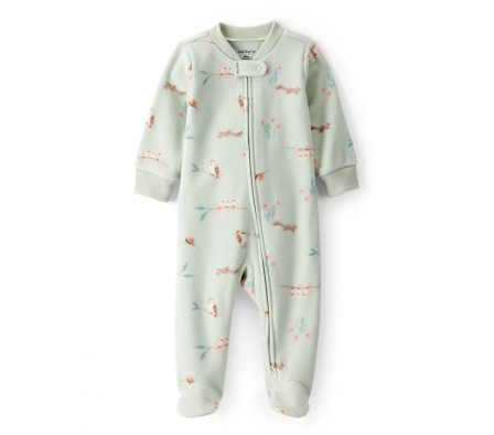 Carters Pijama c/Pie Buhos Micropolar Niña 3M