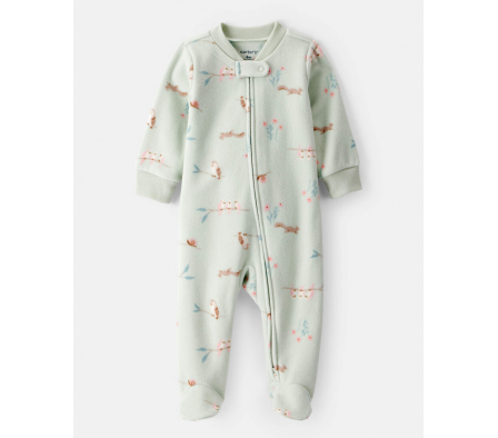 Carters Pijama c/Pie Buhos Micropolar Niña 6M