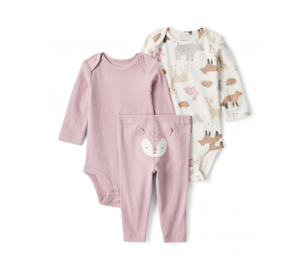 Carters Set Pantalon y Bodies Ciervo 12M