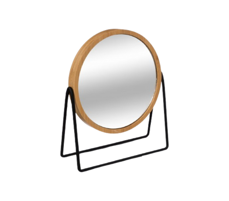 L´InstantDeco Espejo de Mesa Bambu